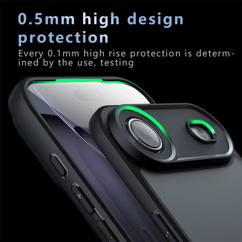 For Iphone 17 Pro Case Apple Iphone 17 Air Iphone 17 Pro Max Cover Luxury Matte PC + Silicone Shockproof Protective Phone Cover